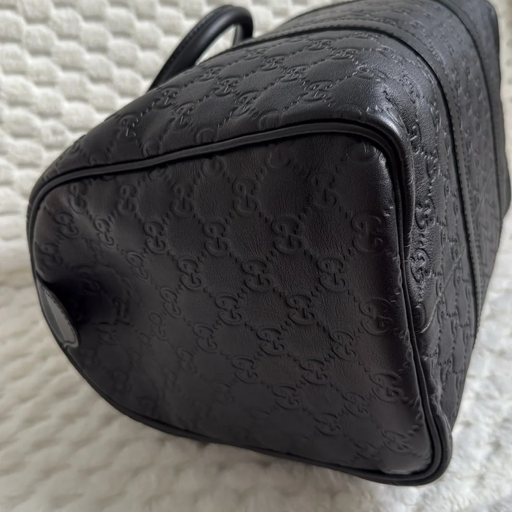 Gucci GG Guccissima Leather Boston Handbag-265697-Authentic-EUC - Picture 3 of 16